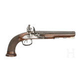 A pair of double-barrelled flintlock pistols, Li&egrave;ge, circa 1810