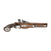 A pair of double-barrelled flintlock pistols, Li&egrave;ge, circa 1810