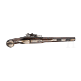 A pair of silver mounted flintlock pistols, Dupr&eacute; in Paris, circa 1820