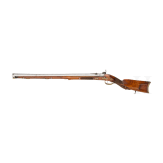 A heavy German percussion rifle, circa 1830