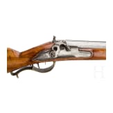 A converted percussion rifle, an old assembly, circa 1830