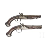 Ein Paar Perkussionspistolen, Frankreich, um 1780