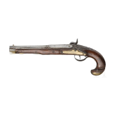 Aptierte Perkussionspistole, deutsch, um 1780