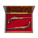 Ein Paar Perkussionspistolen im Kasten, Franz Rinspacher in M&uuml;nchen, um 1820
