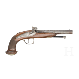 A pair of percussion pistols, Li&eacute;ge, circa 1860