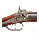 An Austrian side-by-side percussion shotgun by Mathias Nowotny in Vienna, circa 1840