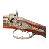 An Austrian side-by-side percussion shotgun by Mathias Nowotny in Vienna, circa 1840