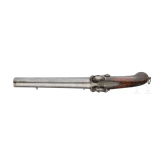 A double-barrelled percussion howdah pistol, Li&egrave;ge, ca. 1850