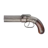 Pepperbox Perkussions-Revolver, Manston, um 1850