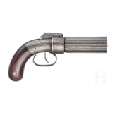 Pepperbox Perkussions-Revolver, Manston, um 1850