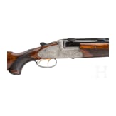 Bockb&uuml;chsflinte Anton Sodia, Ferlach, mit ZF Zeiss; WL Bockdoppelb&uuml;chse mit ZF Hensoldt; WL Bockdoppelflinte, im Koffer