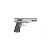 An FN Mod. 1935 Hi-Power, with shoulder stock