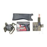Heckler & Koch Mod. VP 70 Z, 1. Ausf&uuml;hrung, mit Anschlagschaft und Beriemung, dazu Magazintasche