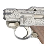 Mauser Parabellum mit Werksgravur, im Koffer