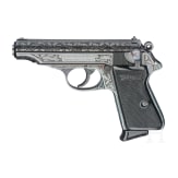 Walther (Zella-Mehlis) Mod. PP, graviert, mit Tasche
