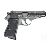Walther (Zella-Mehlis) Mod. PP, graviert, mit Tasche