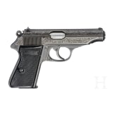 Walther (Zella-Mehlis) Mod. PP, graviert, in Kasette