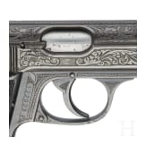 Walther (Zella-Mehlis) Mod. PP, graviert, in Kasette