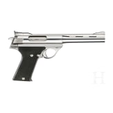 An AUTO MAG Mod. 180 Stainless, in case