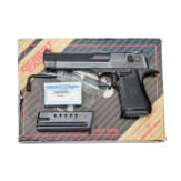 An IMI Desert Eagle, in box