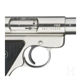 A Ruger Mark II Target, Stainless, in case