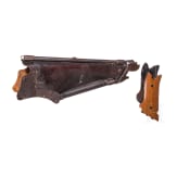 An "Ideal" shoulder stock with matching grips