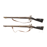 Two flintlock infantry muskets m an 9, from the Kassel props room, Li&egrave;ge, ca. 1780
