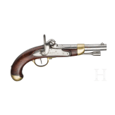 A cavalry percussion pistol M 1822 T bis Neuf, Ch&acirc;tellerault, 1854
