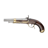 A converted cavalry percussion pistol similar to M an 13, Brescia, ca. 1810