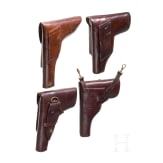 Vier englische Pistolentaschen