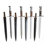 Four Swiss bayonets K 31