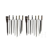 Twelve bayonets, 19th/20th century - GB, FR, GER etc.