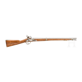A flintlock cavalry carbine with hinged ramrod, circa 1800