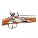 A flintlock cavalry carbine with hinged ramrod, circa 1800