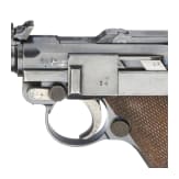 Lange Pistole 08, DWM, 1917, mit Tasche und Brett