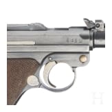 Lange Pistole 08, DWM, 1917, mit Tasche und Brett