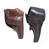 Two holsters for Reichsrevolver M 1879 and M 1883