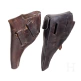 Two holsters for Reichsrevolver M 1879 and M 1883