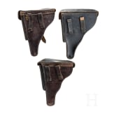 Three Luger holsters