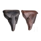 Two Luger holsters, WW II