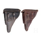 Two Luger holsters, WW II