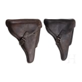 Two Luger holsters, WW II