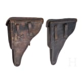 Two Luger holsters, WW II