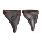 Two Luger holsters, WW II