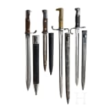 Four Mauser bayonets, 19th/20th century