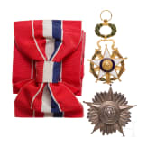 National Order of Merit (Orden Nacional al M&eacute;rito), 1st Class (Grand Cross) set, instituted in Paraguay in 1865