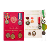 Eleven awards, including those from Great Britain, Russia, and Spain