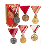 Six Austrian medals
