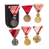 Six Austrian medals
