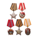 Five Soviet orders, Soviet Union, from 1943 onwards